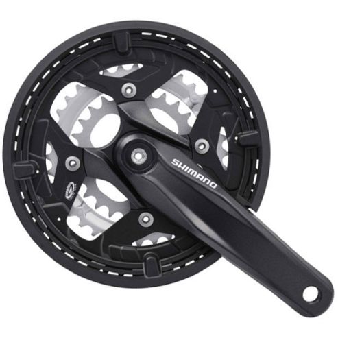 Image of Shimano Alivio M430 Octalink - 22/32/44 - 9 Speed In Black With Chainguard - 175mm