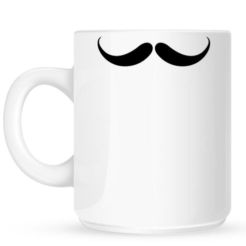 Image of Moustache 10oz Ceramic Mug