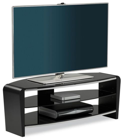 Image of Alphason Francium Black Tv Stand For Up To 50 Inch Tvs