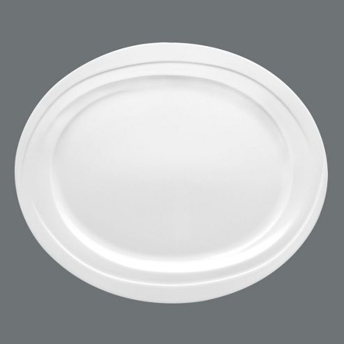 Image of Seltmann Weiden Monaco White Oval Platter - 31cm
