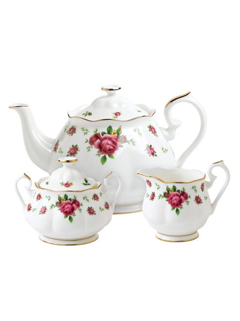 Image of Royal Albert New Country Roses Boxed 3 Piece Tea Set