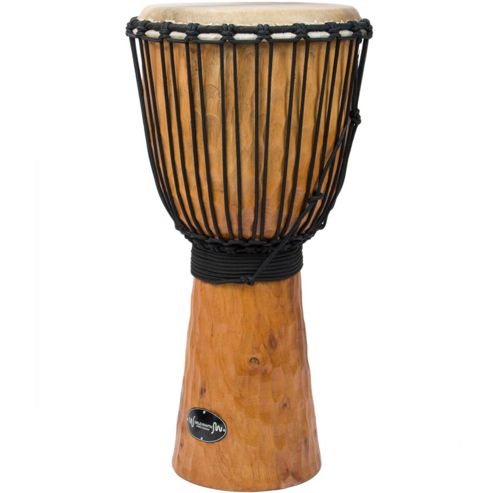 Image of World Rhythm 10" Jammer Rough Bark Natural Djembe Drum