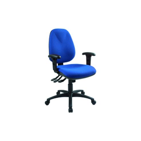 Image of Cappela Radial Back Posture Chair Blue Kf71359