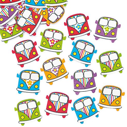 Image of Camper Van Foam Stickers (pack Of 100)
