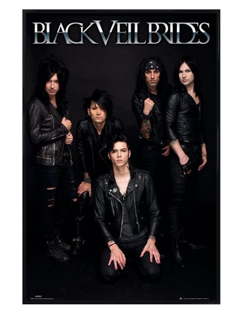 Image of Black Veil Brides Gloss Black Framed The Wild Ones Bvb Poster