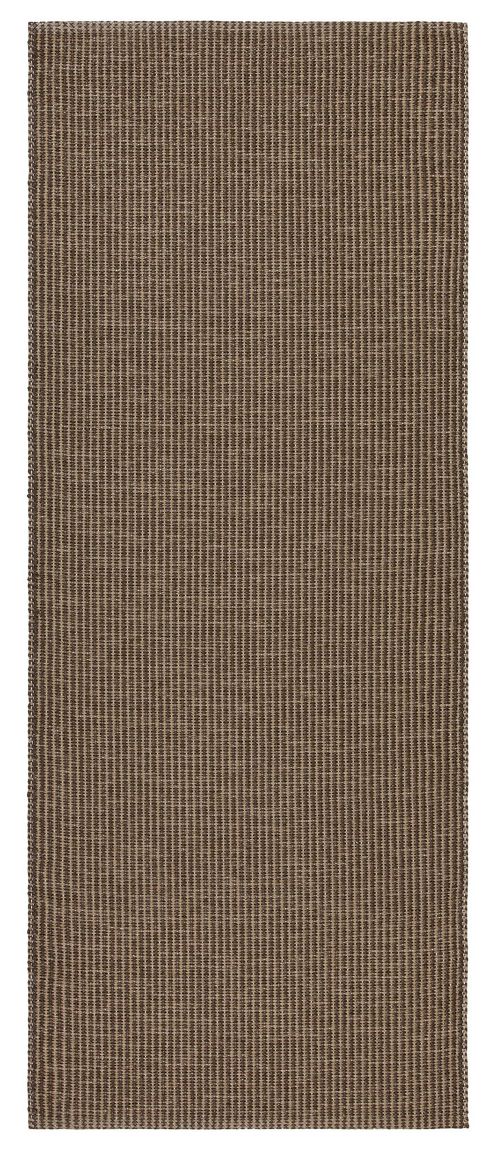 Image of Swedy Urban Dark Brown Rug - Runner 60 Cm X 180 Cm (2 Ft X 5 Ft 11 In)