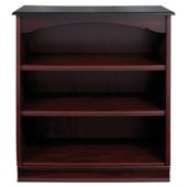 Caxton York Low Wide Bookcase in Mahogany