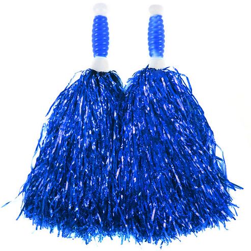 Image of Blue Standard Tinsel Pom Pom's
