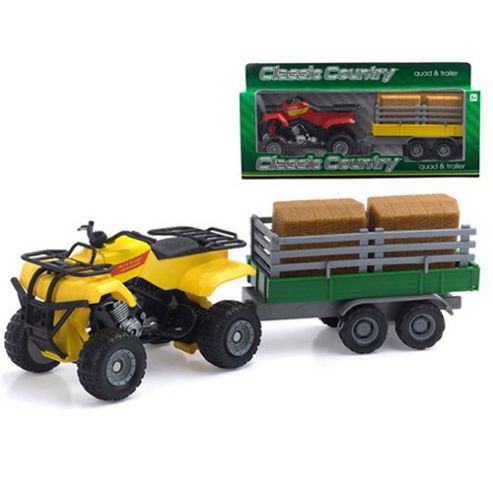 Image of Classic Country 1:32 Vehicle Quad And Trailer