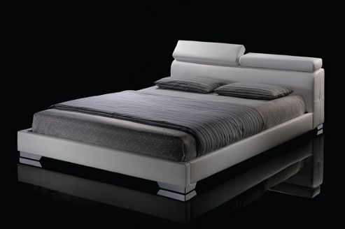 Image of Birlea Signature Faux Leather Bed - Double - White