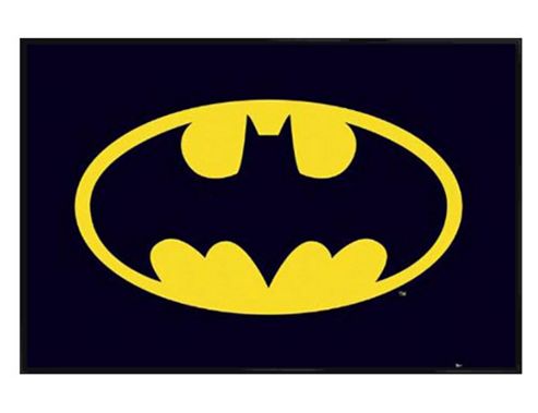 Image of Batman The Classic Logo Gloss Black Framed Classic Logo Poster