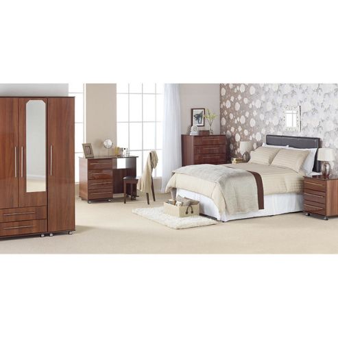 Image of Ideal Furniture New York Single Dressing Table - Gloss Black