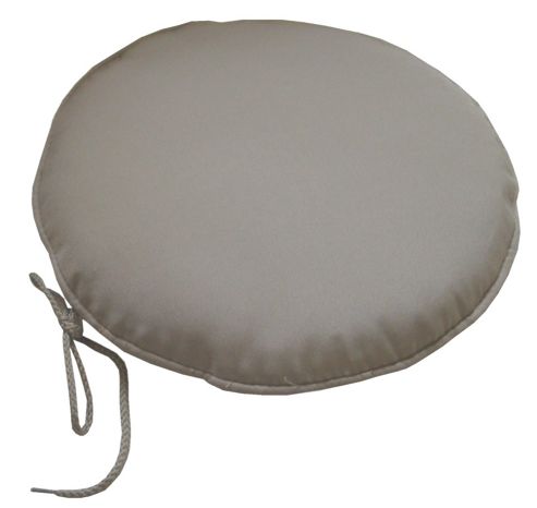 Image of Glencrest Seatex Cc Round Pad Cushion (set Of 2) - Taupe