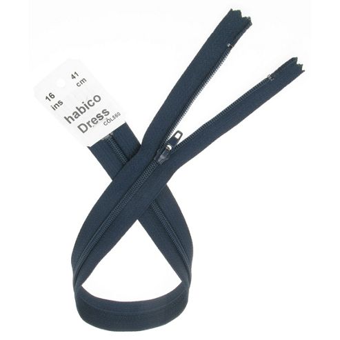 Image of Dress Zip - 41cm - Navy