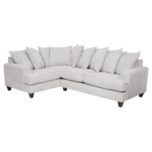 Image of Hampton Fabric Scatter Back Left Hand Facing Corner Sofa, Light Grey