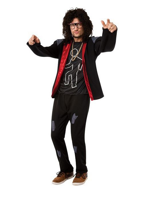 Image of Rubies Fancy Dress - Lmfao - Sky Blu Party Rock Adult Costume Uk X-large