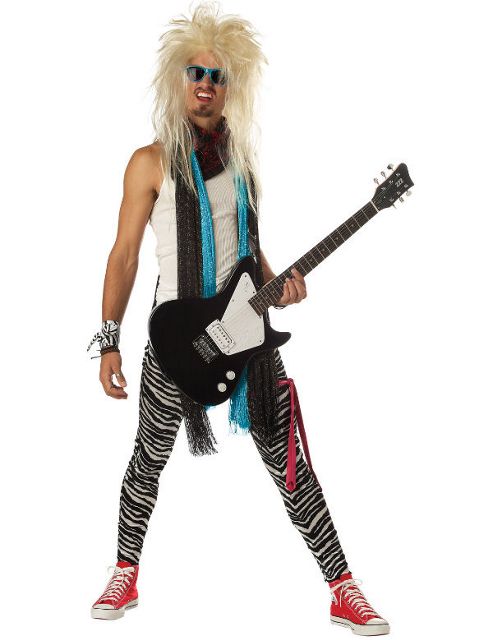 Image of Adult 80s Hair Band Maniac Costume Extra Large