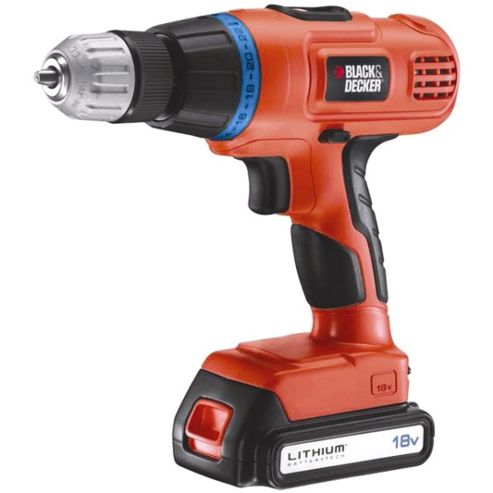 Image of Black & Decker Combi Drill 10mm Keyless Chuck 18v Egbl188k