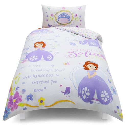 Image of Disney Sofia Single Duvet Set Tesco Exclusive