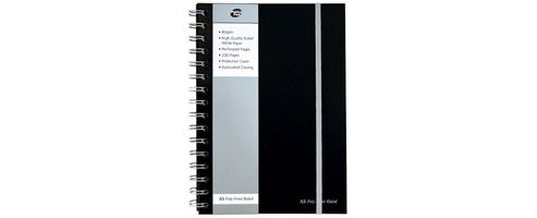Image of Pukka Pad A5 Poly Jotta Notebook 160 Pages Ruled Feint Black Sbjpolya5