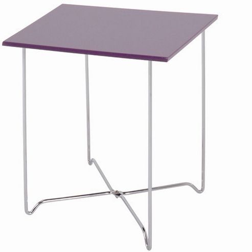 Image of Urbane Designs Square Side Table - High Gloss Blackberry