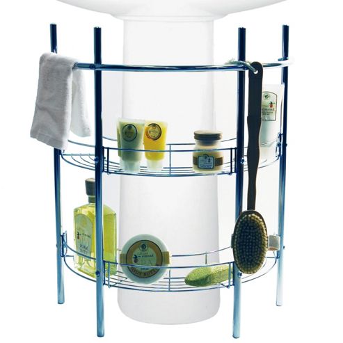 Image of Reno - Undersink Two Tier Metal Storage Caddy - Silver