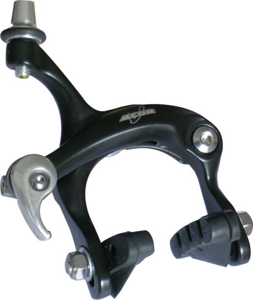 Image of Acor Dual Pivot Caliper Brake: 47/57mm Reach, Black Front