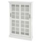 Southern Enterprises White Windowpane Media Cabinet