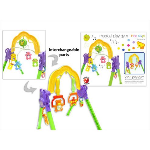 Image of First Steps 2 In 1 Musical Baby Play Gym 6m+