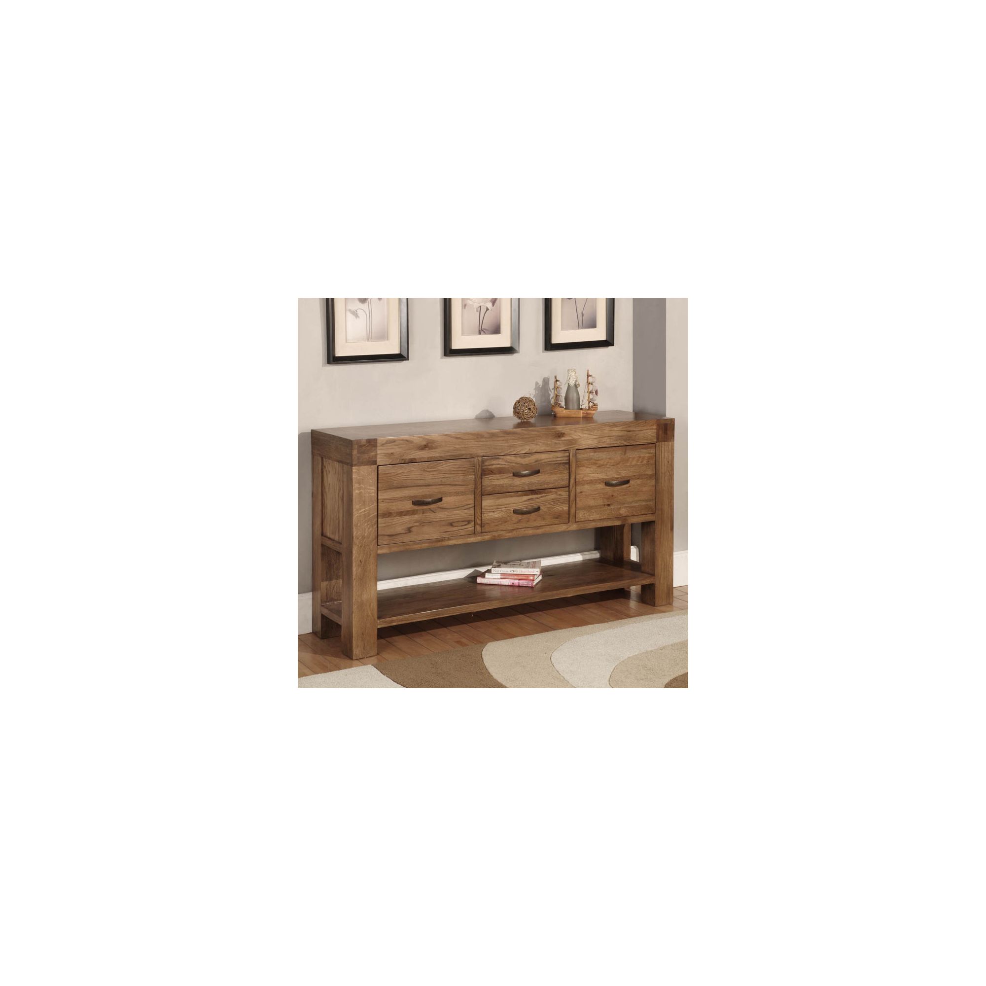Hawkshead Santana Hall Table in Rich Patina at Tescos Direct