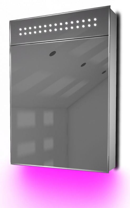 Image of Ambient Audio Bathroom Cabinet With Bluetooth, Shaver Socket & Sensor K115paud