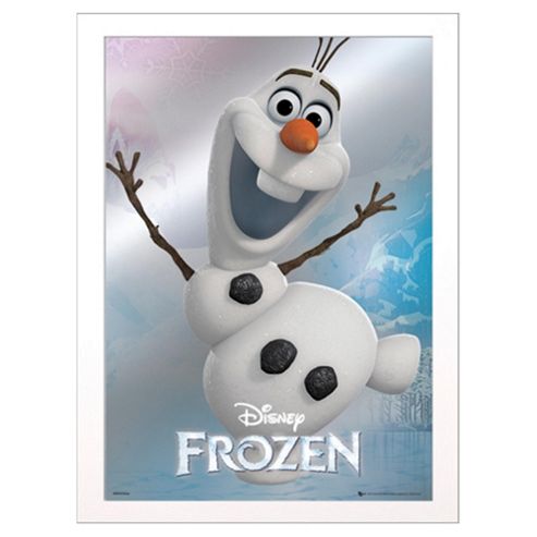 Image of Disney Frozen Olaf Framed Print, 70x50cm