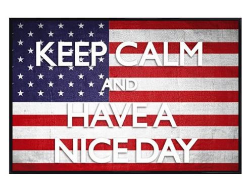 Image of And Have A Nice Day Gloss Black Framed Keep Calm Poster