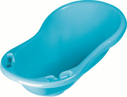 Image of Little Duck Newborn Baby 84 Cm Bath Tub With Integrated Soap Holder - Blue