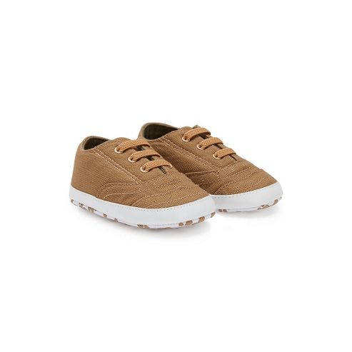 Image of Mothercare Canvas Brogue Booties - Tan