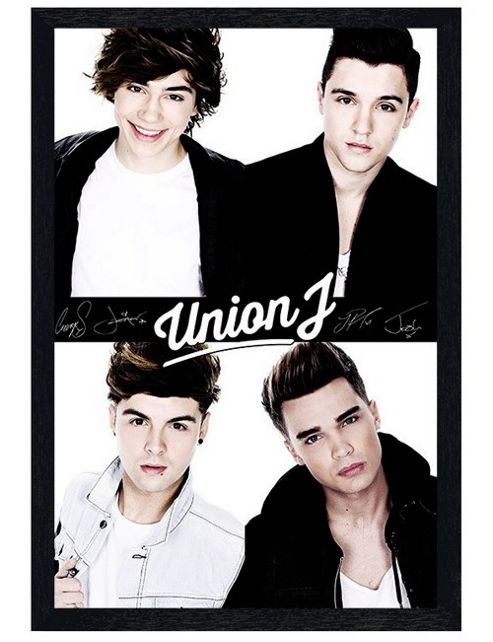 Image of Union J Black Wooden Framed Carry You Poster