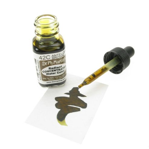 Image of Dr. Ph. Martin's Radiant Concentrated Watercolours - Antelope Brown