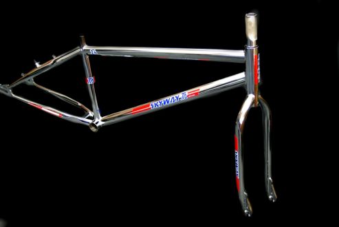 Image of Skyway 24" Ta Bmx Cruiser 4130 Frame And Fork In Chrome