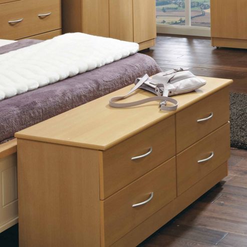Image of Welcome Furniture Avon 4 Drawer Bed Box - Walnut