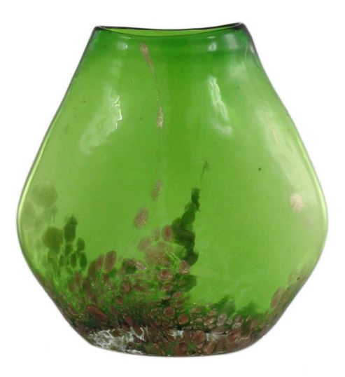 Image of House Additions Mediterranean Moroccan Vase - Green And Gold