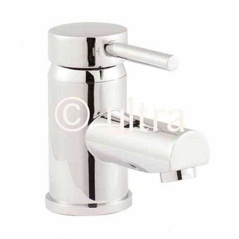 Image of Ultra Quest Eco Click Mono Basin Mixer With Push Button Waste In Chrome