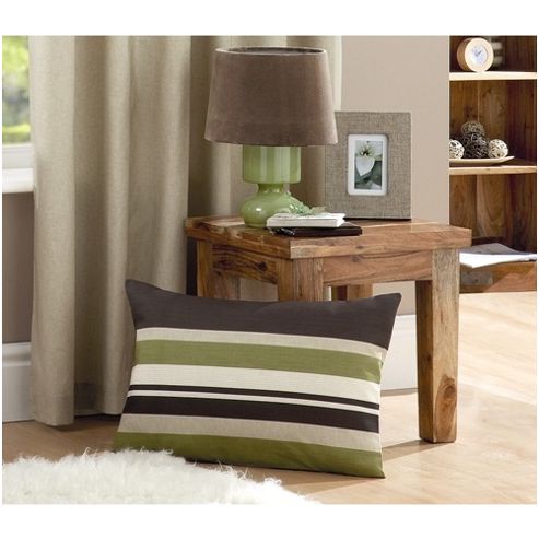 Image of Curtina Harvard Cushion Cover 16x24 Inches - Green