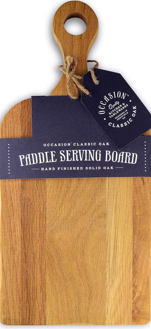 Image of Occasion Classic Oak Small Paddle Serving Board