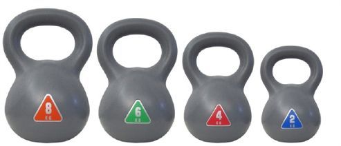 Image of Palm Springs Fitness Kettle Bell 4pc Kettlebell Set - 8kg - 6kg - 4kg - 2kg