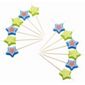 KitchenCraft Miniamo Brights Star Shaped Candles (Pack of 12)
