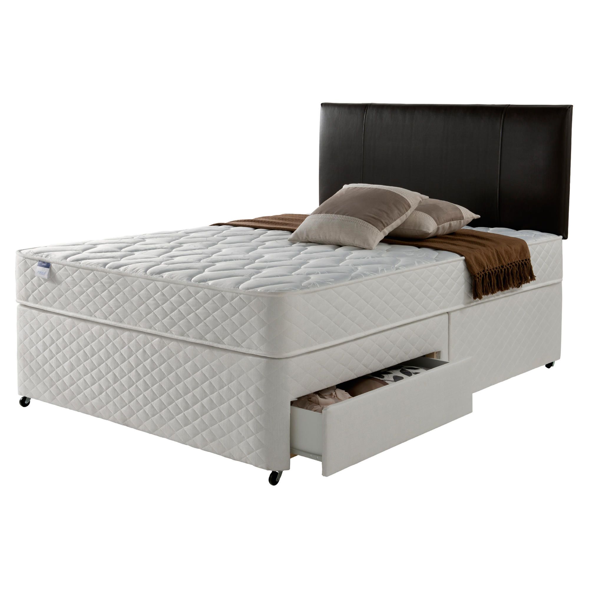Silentnight Miracoil Comfort Micro Quilt 2 Drawer Divan, Double at Tesco Direct