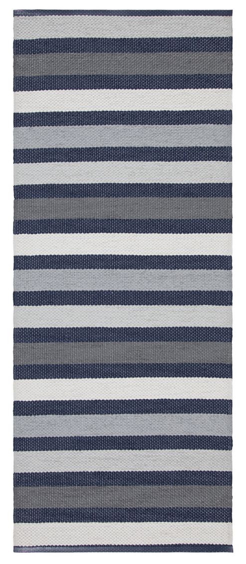 Image of Swedy Baia Blue Rug - Runner 60 Cm X 200 Cm (2 Ft X 6 Ft 7 In)