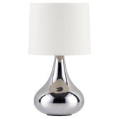 Tesco Lighting Havana Ceramic Table Lamp Silver