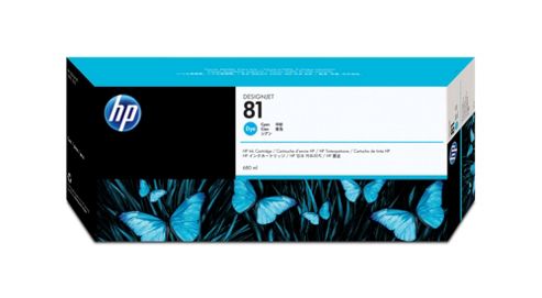 Image of Hp 81 Dye Ink Cartridge -cyan
