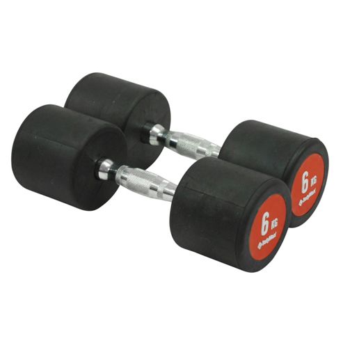 Image of Bodymax Pro V3 Rubber Dumbbells - 6kg